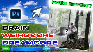 HOW TO EDIT  WEIRDCORE DREAMCORE EFFECTS HOW TO DRAIN  FREE ART TUTORUAL, photostop easy liminal
