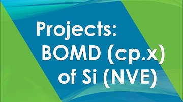Project: 18.3 (cp.x) NVE ensemble, Born-Oppenheimer Molecular Dynamics Si| Quantum Espresso Tutorial