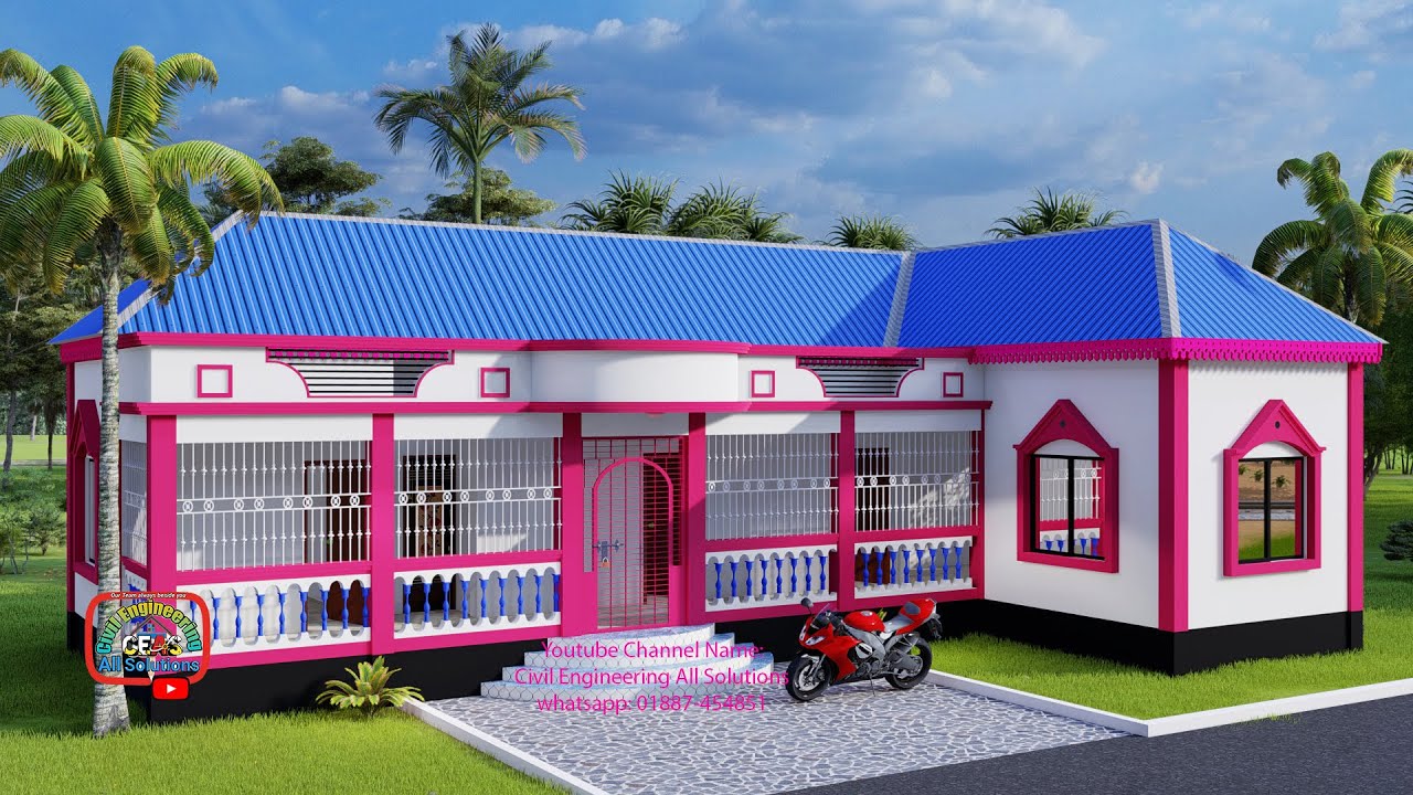 খুবই সুন্দর আধুনিক টিনশেড বাড়ির ডিজাইন ও খরচ। Tinshed house design and cost। টিনশেড বাড়ির খরচ