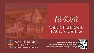 8:00 AM Mass for June 29