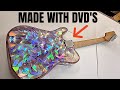 Making - a PSYCHEDELIC Guitar from 1000s of DVDs..  This one nearly broke me!