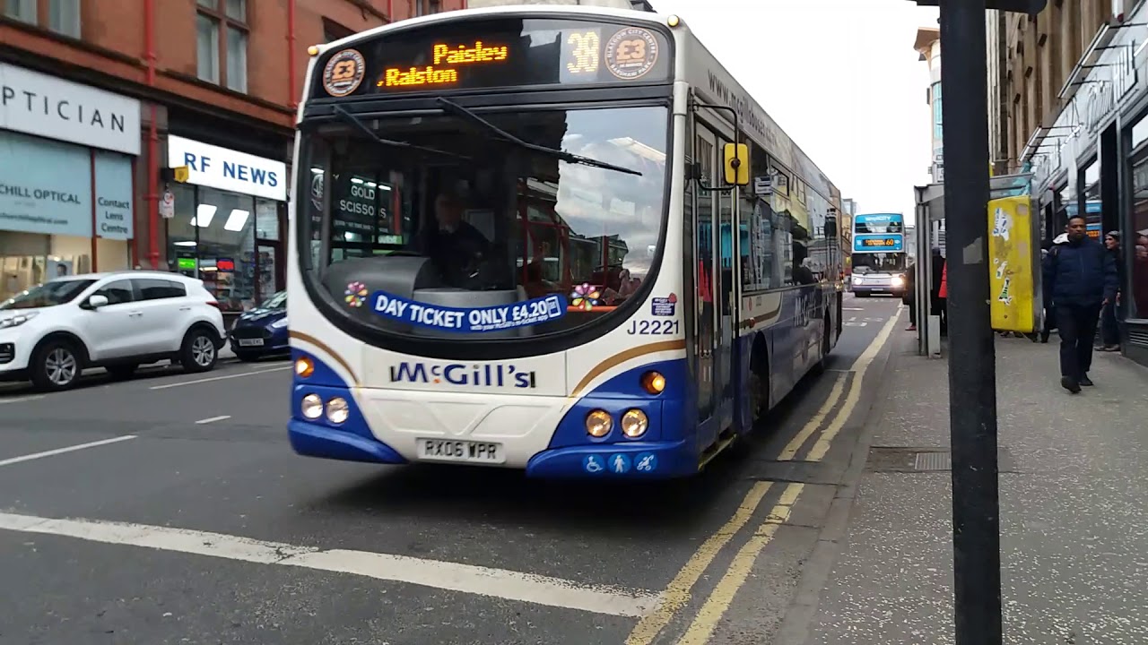 Buses in Glasgow City Center YouTube