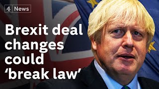 Minister admits changes to Brexit deal would break international law