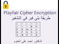 خوارزمية Playfair في التشفير مع مثال 🔐