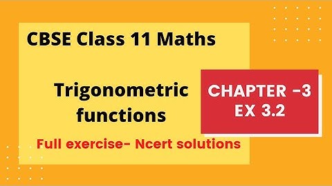 CBSE class 11 maths in Tamil | Chapter 3 | Trigonometric functions |ex 3.2 | #class11mathsncert|