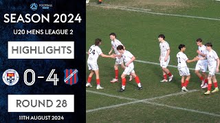 U20 | HIGHLIGHTS:  11/08/2024 | 'Sydney Uni 0-4 Prospect | Round 28