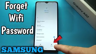 How to Forget Wifi Password in Samsung Galaxy A02 screenshot 4