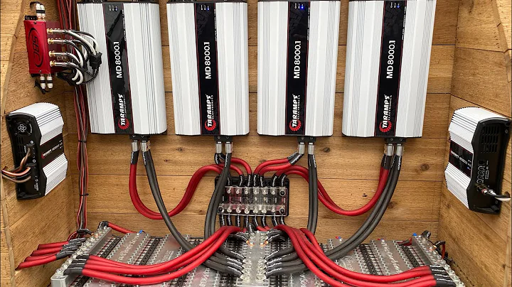 16 Skar ZVX 12s Powered By 4 Taramps MD8000.1s