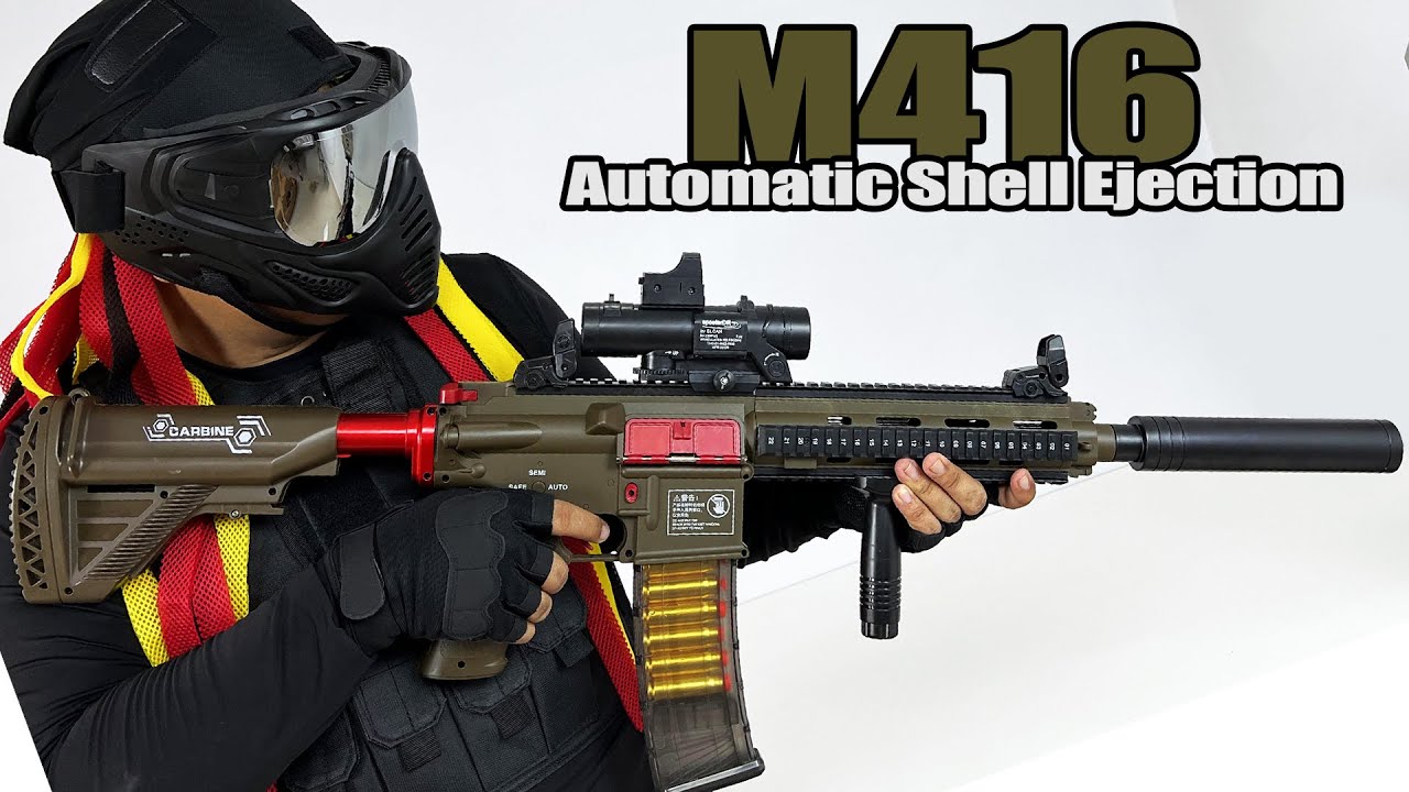MASTECH AR-416 ( Shell Ejecting Blaster) FULL REVIEW with Firing Demo and  FPS Test! #nerfreview 