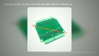 Full 1PCS PLC Debugging Simulation Board 16 Input/Output Test Board Button Toggle Switch Learning Module Guide