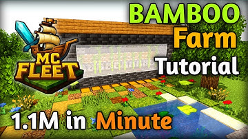 How to make big Bamboo Farm in Minecraft @GamerFleet