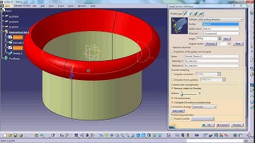 Sweep with pulling direction
