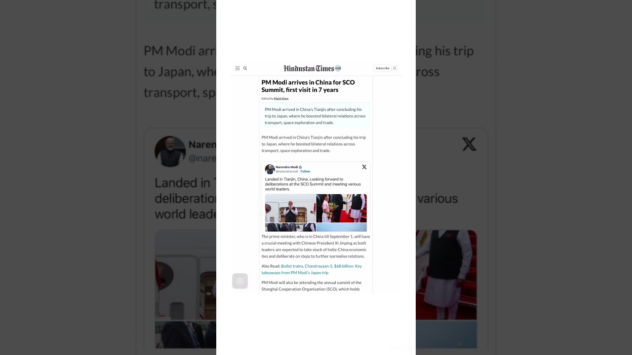 *"7 Saal Baad PM Modi China Mein! SCO Summit 2025 Ka Political Game | Indo-China Update*