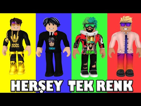 🌈 TEK RENK CHALLENGE SAKLAMBAÇ 🌈 | Roblox Adopt me | Roblox Türkçe