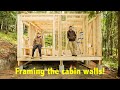 Framing and raising the walls of our cabin in the woods of Cariboo, BC - Cariboo Adventure Vlog #12