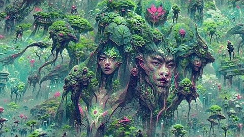 Through Mystical Forests and Mountains High – AI generated animation