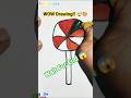 🍭 Easy Lollipop Drawing for Kids | Step by Step Tutorial #shorts #youtubeshorts #drawing