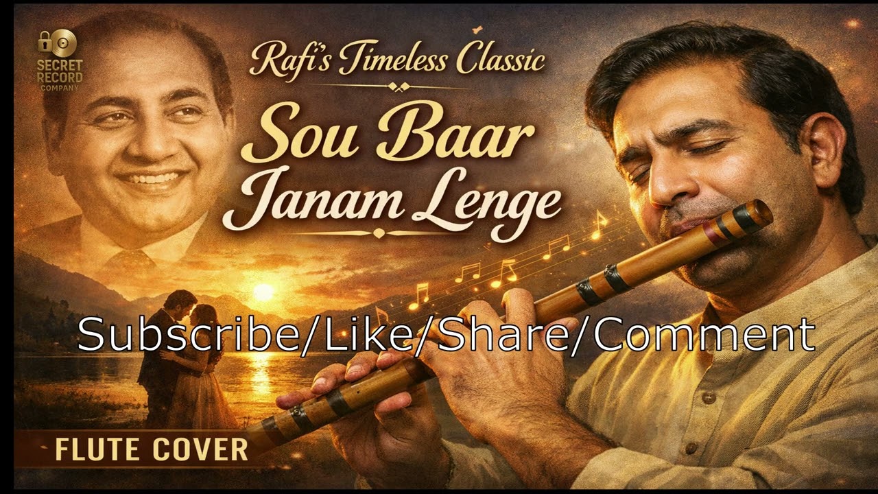 FLUTE COVER   SOU BAAR JANAM LENGE   RAFI'S TIMELESS CLASSIC
