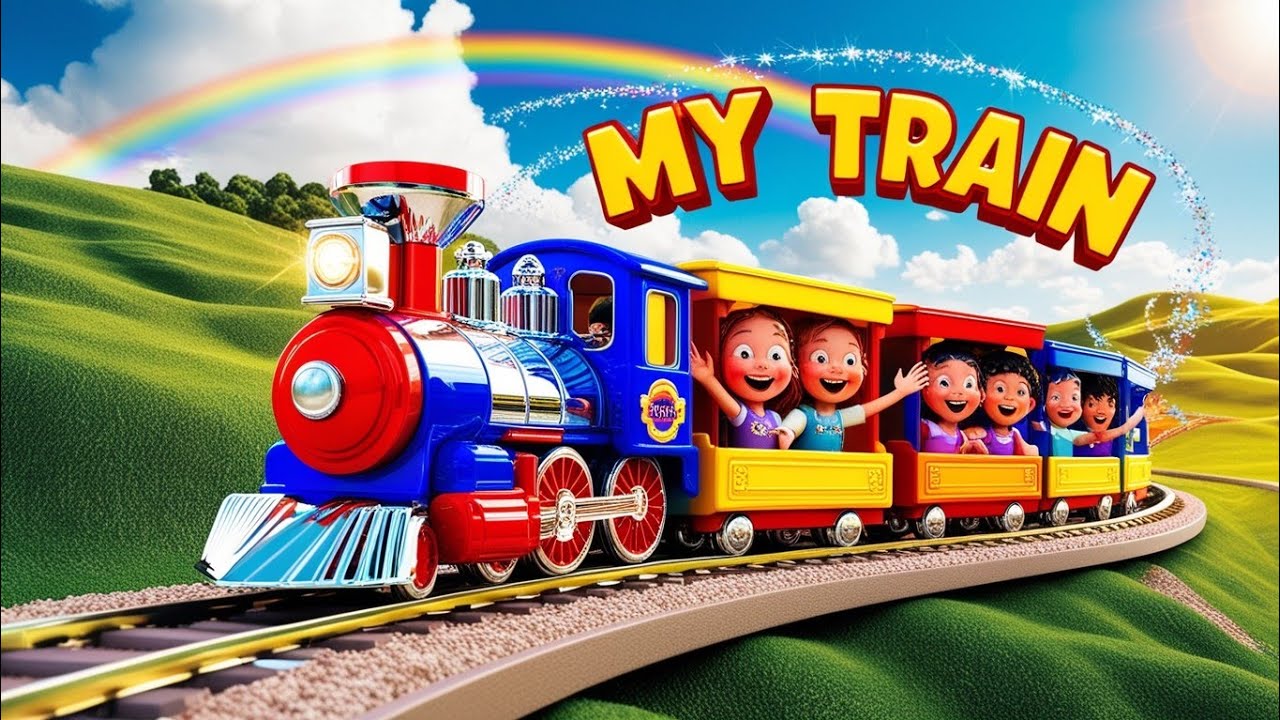 "My Toy Train Adventure – A Fun Journey for Kids!" | Nursery Rhymes | Hindi Balgeet | Amira-abcd