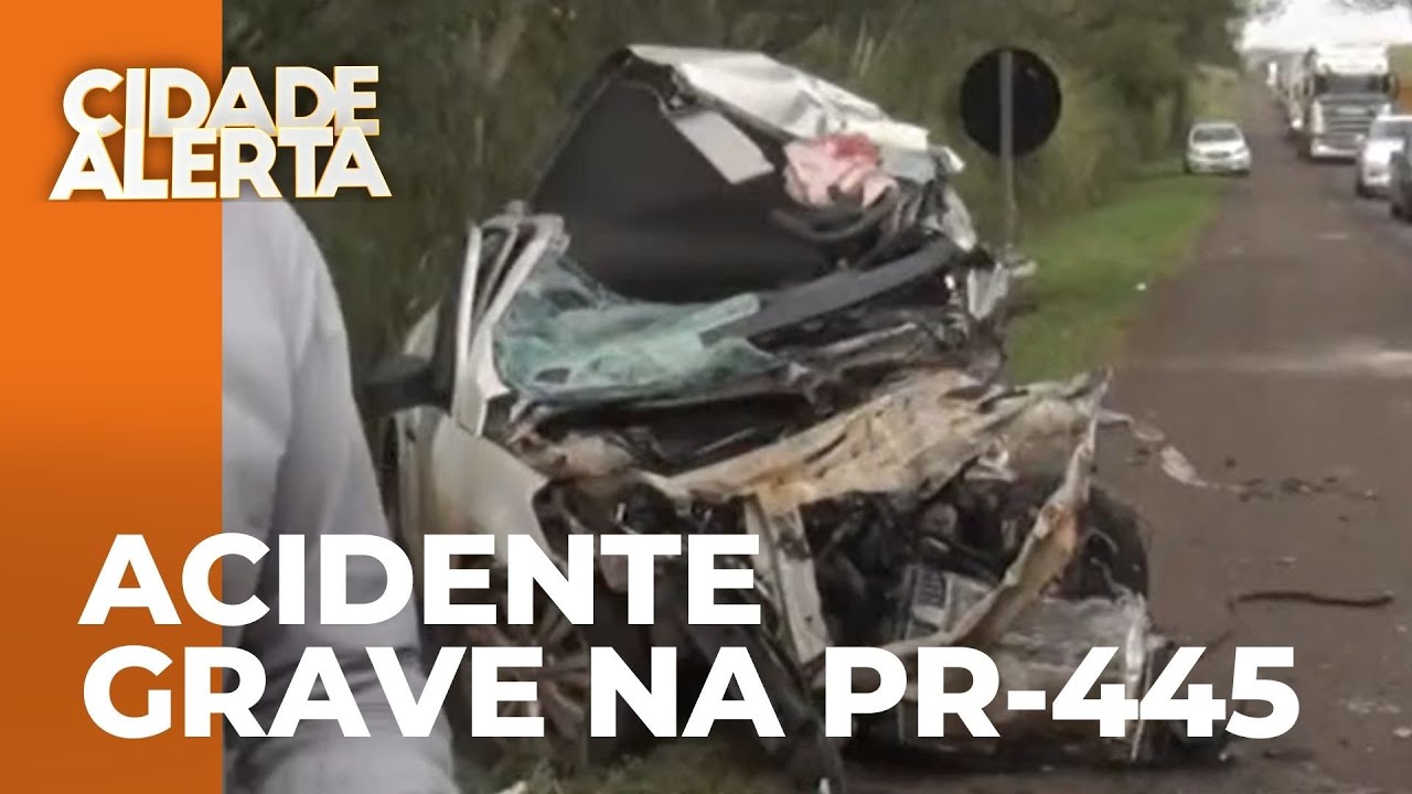 Mãe e filha não resiste a acidente grave na PR-445