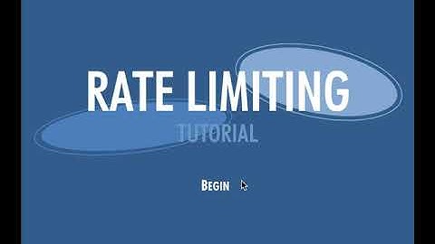 Rate Limiting Tutorial