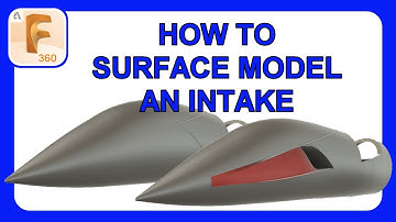 Modeling an RC Jet | How To Surface Model Intake Details | #Fusion360 #rcplane  #cad