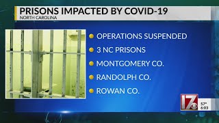 3 NC prisons suspend operations due to COVID-19 surge