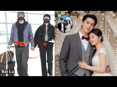 أخبار ما بعد الزفاف ديلان وانغ وباي لو يصلان إلى قوانغتشو يد ا بيد