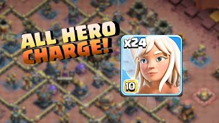 4 HERO CHARGE USING ONLY HEALERS