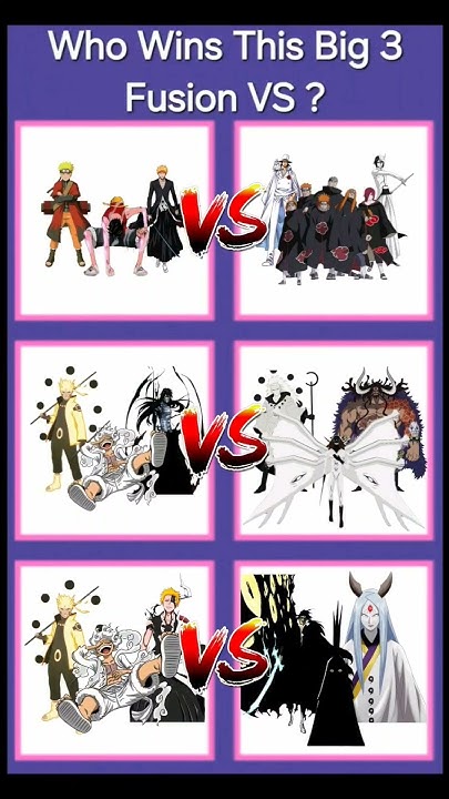 Naruto Vs Bleach Vs One Piece Naruto vs Bleach vs One Piece ? - YouTube