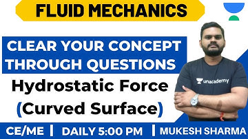 L5: Hydrostatic Force | Fluid Mechanics | Learn Concept Through Questions | GATE/ESE 2021 | Mukesh