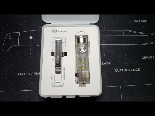 RovyVon Aurora A7 G4 Keychain Flashlight, USB C Rechargeable Max 650 High Lumen Flashlight Super Bright With EDC Small Size, 8 Modes, Glow Blue, Perfect For Gift Camping Emergency Outdoor