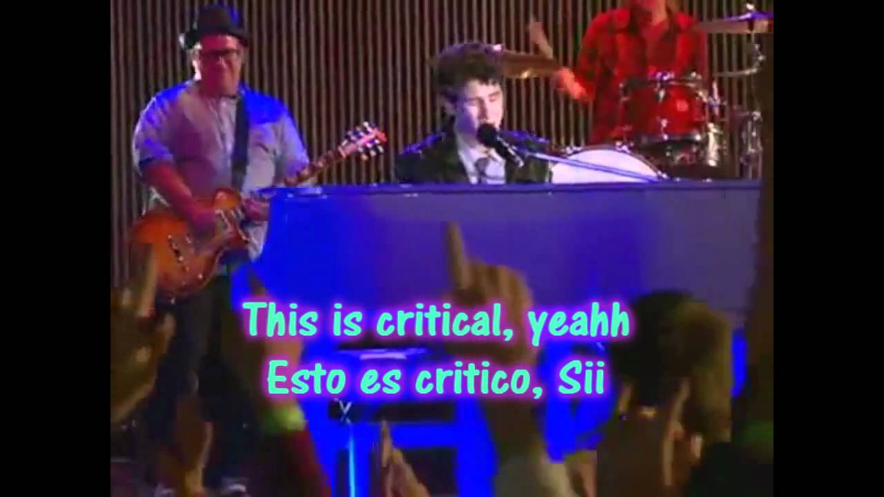 JONAS L.A - Critical  Lyrics English & Spanish - Jonas Brothers(HD)