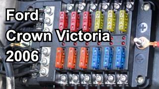 2006 Ford Crown Victoria. FUSES AND RELAYS.