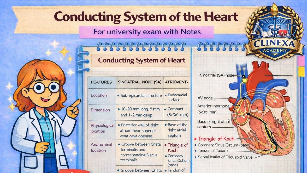 Conducting system of Heart| CVS physiology|1st yr mbbs physiology