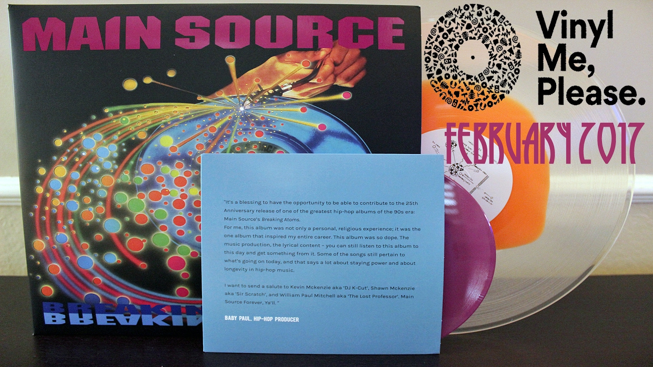 MAIN SOURCEのデビューアルバム「BREAKING ATOMS」がLPレコードと7