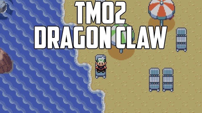 Pokemon Fire Red & Leaf Green  Where to find TM02 Dragon Claw 