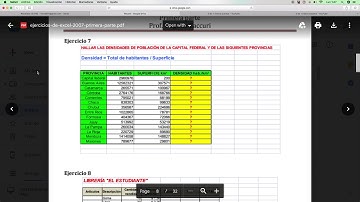 Ejercicio 7 Excel