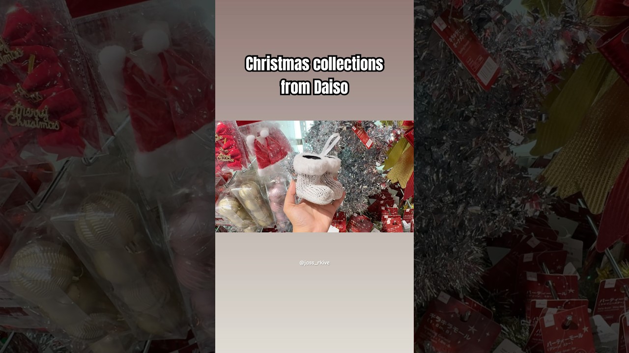 Christmas collections from Daiso❤️✨ 