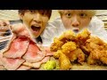 【激安】300円でから揚げ&ローストビーフ食べ放題のお店に行ってみた!!!【大食い】