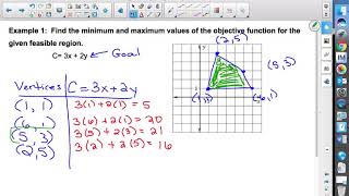 Linear Programming 3 3 Notes Day 1 10 2 18