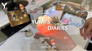 : Yumi's Diaries: making birthday present I cozy vibes I aesthetic 