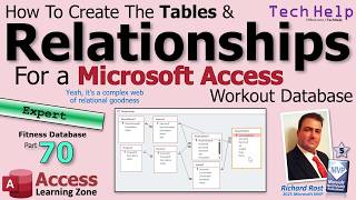 How To Create The Tables & Relationships For A Microsoft Access Workout Database - Fitness #70