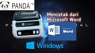 Cara Mencetak Data dari Microsoft Word menggunakan Printer Panda PRJ-80BL via Windows
