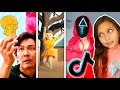 ИГРА В КАЛЬМАРА в ТИК ТОК! SQUID GAME in TIK TOK! Не скажи ВАУ ЧЕЛЛЕНДЖ Netflix TIkTok Валеришка