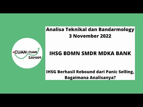 CCS Analisa Teknikal & Bandarmology | IHSG BDMN SMDR MDKA BANK