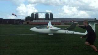 OY-XSW "Ventus" take off at EKNM (Morsø) [Glider]