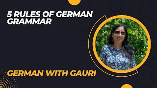 5 Basic Rules Of German Grammar | German For Beginners