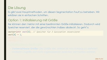 Verstehen von Segmentation Faults bei der Verwendung von vectors in C+ +