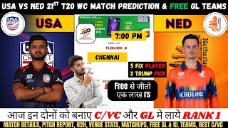 USA vs NED Dream11 Team, USA vs NED World Cup 21th Match T20I Prediction, USA vs Netherlands Dream11 screenshot 3
